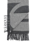 Toteme monogram jacquard wool scarf