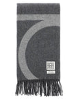 Toteme monogram jacquard wool scarf