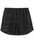 Toteme monogram silk pajama shorts