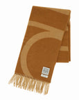 Toteme monogram jacquard wool scarf