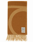 Toteme monogram jacquard wool scarf