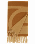 Toteme monogram jacquard wool scarf