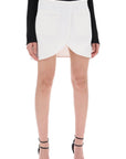 Courreges ellipse twill mini skirt in