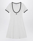 Courreges Courrèges Black/white mini dress in cotton