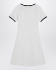 Courreges Courrèges Black/white mini dress in cotton