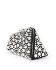 The Attico mini midnight clutch with mirrored studs