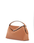 Toteme tan leather bag with top handle and shoulder strap