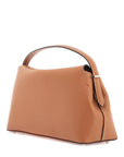 Toteme tan leather bag with top handle and shoulder strap