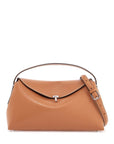 Toteme tan leather bag with top handle and shoulder strap