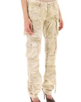 The Attico 'essie' cargo pants with marble effect