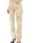 The Attico 'essie' cargo pants with marble effect