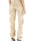 The Attico 'essie' cargo pants with marble effect