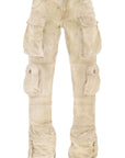 The Attico 'essie' cargo pants with marble effect