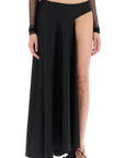 Christopher Esber asymmetric wool talus skirt