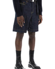 Sacai denim bermuda shorts with removable belt