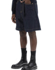 Sacai denim bermuda shorts with removable belt