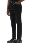 Sacai slim jeans with belt