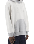 Sacai hooded sweatshirt with reverse