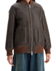 Blancha shearling bomber jacket