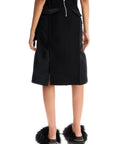 Sacai 'hybrid nylon and wool skirt'