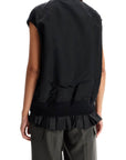 Sacai layered nylon vest for outdoor