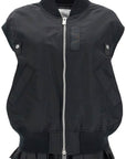 Sacai layered nylon vest for outdoor