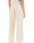 Toteme organic cotton wide leg jeans.