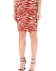 The Attico "mini animal print skirt in eight