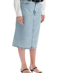 Toteme denim midi skirt in seven