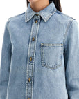 Toteme denim overshirt with pocket detail