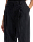 Toteme double pleated pinstripe trousers