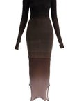 The Attico "gradient knit dress in seven