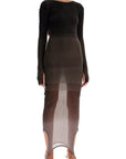 The Attico "gradient knit dress in seven