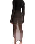 The Attico "gradient knit dress in seven