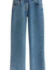 The Attico layered baggy jeans