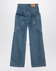 The Attico Sky Blue baggy jeans with large pockets