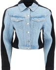 Mugler bicolor denim jacket