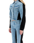 Mugler bicolor denim jacket