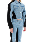 Mugler bicolor denim jacket