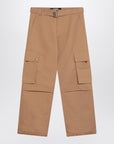 JACQUEMUS Camel-coloured cargo trousers