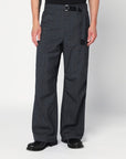 Sacai Gray cargo pants with belt