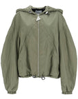 The Attico giubbotto bomber con cappuccio regolabile verde militare