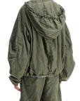 The Attico giubbotto bomber con cappuccio regolabile verde militare