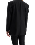 The Attico asymmetric wool blazer for