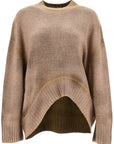 The Attico asymmetric wool and cashmere pullover