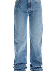 The Attico extra long denim jeans for tall individuals