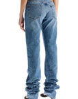 The Attico extra long denim jeans for tall individuals