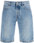 The Attico denim boyfriend bermuda shorts for