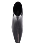 Toteme shiny black leather chelsea boots with rubber sole