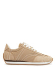 Toteme sneakers in recycled polyamide sand with suede finish